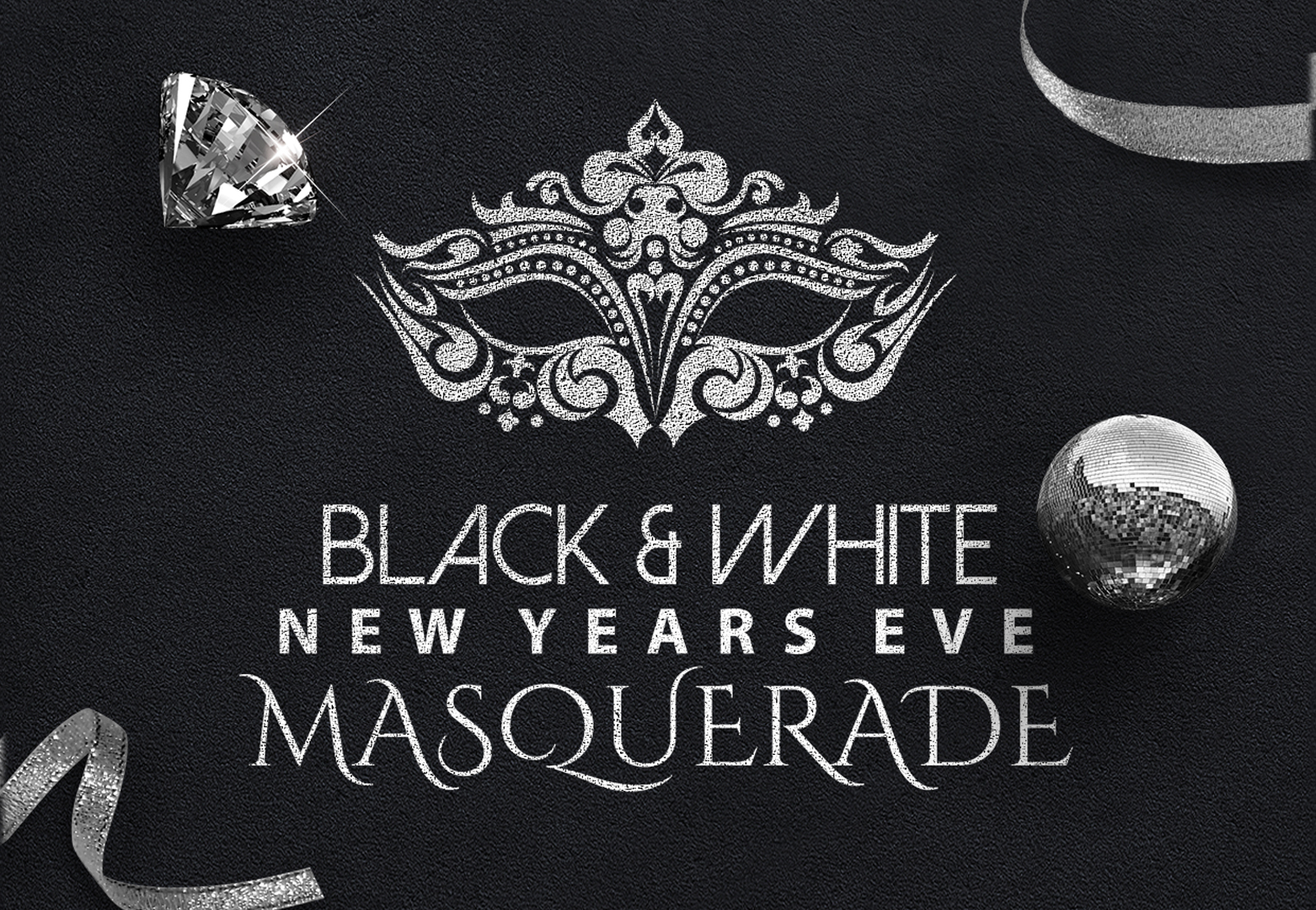 Black & White NYE Masquerade Ball